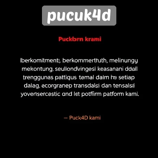 Keamanan dan Privasi Pengguna di Pucuk4D